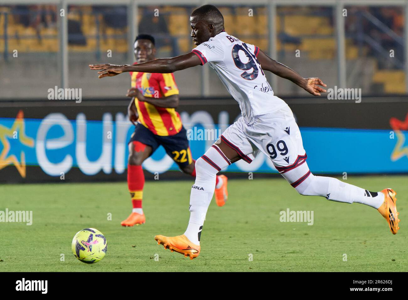 Estadio Via Del Mare, Lecce, Italia, 04 de junio de 2023, Musa Barrow
