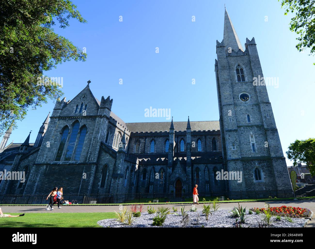 Catedral de San Patricio en Dublín, Irlanda. Foto de stock