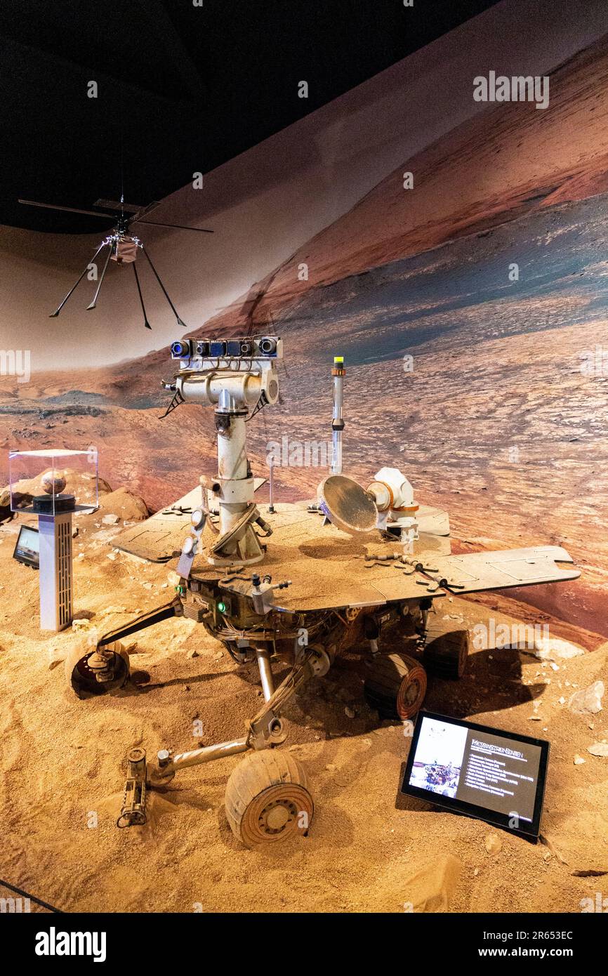 Athena mars rover, Museo Suizo del Transporte, Lucerna, Suiza Foto de stock