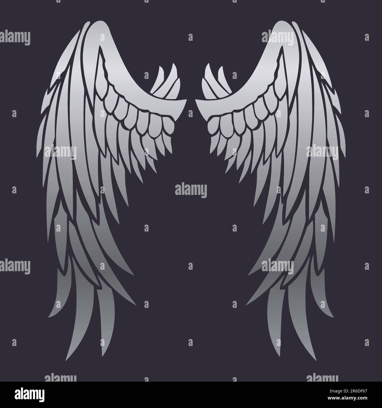 Alas de Angel perfecto Imagen Vector de stock - Alamy