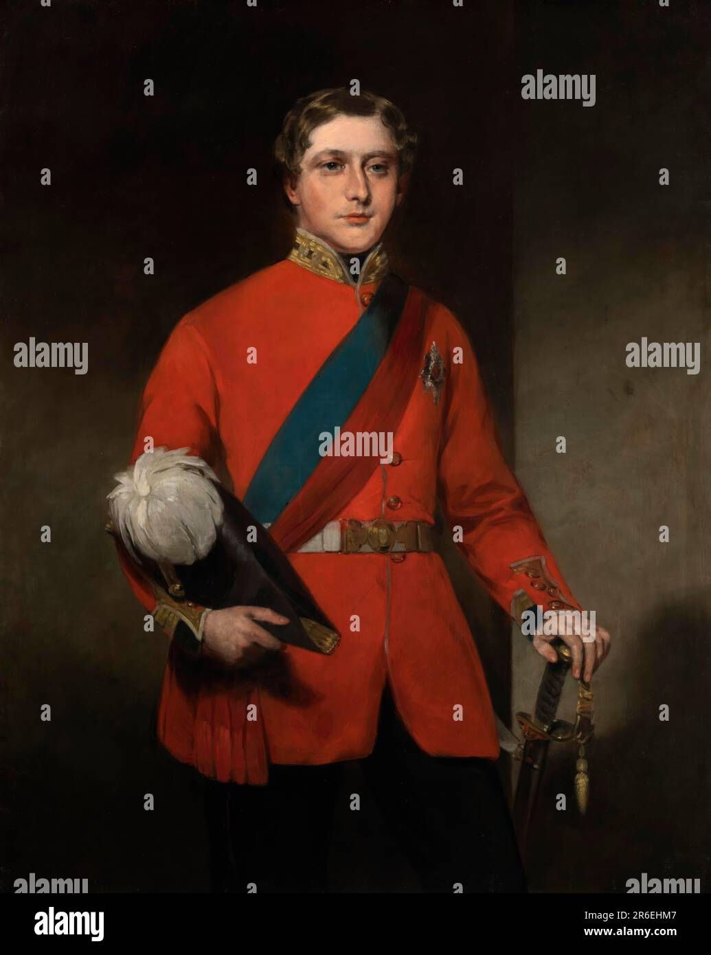 El Príncipe de Gales (Rey Eduardo VII). Fecha: CA. 1860. óleo sobre lienzo. Museo: Museo Smithsonian de Arte Americano. Foto de stock