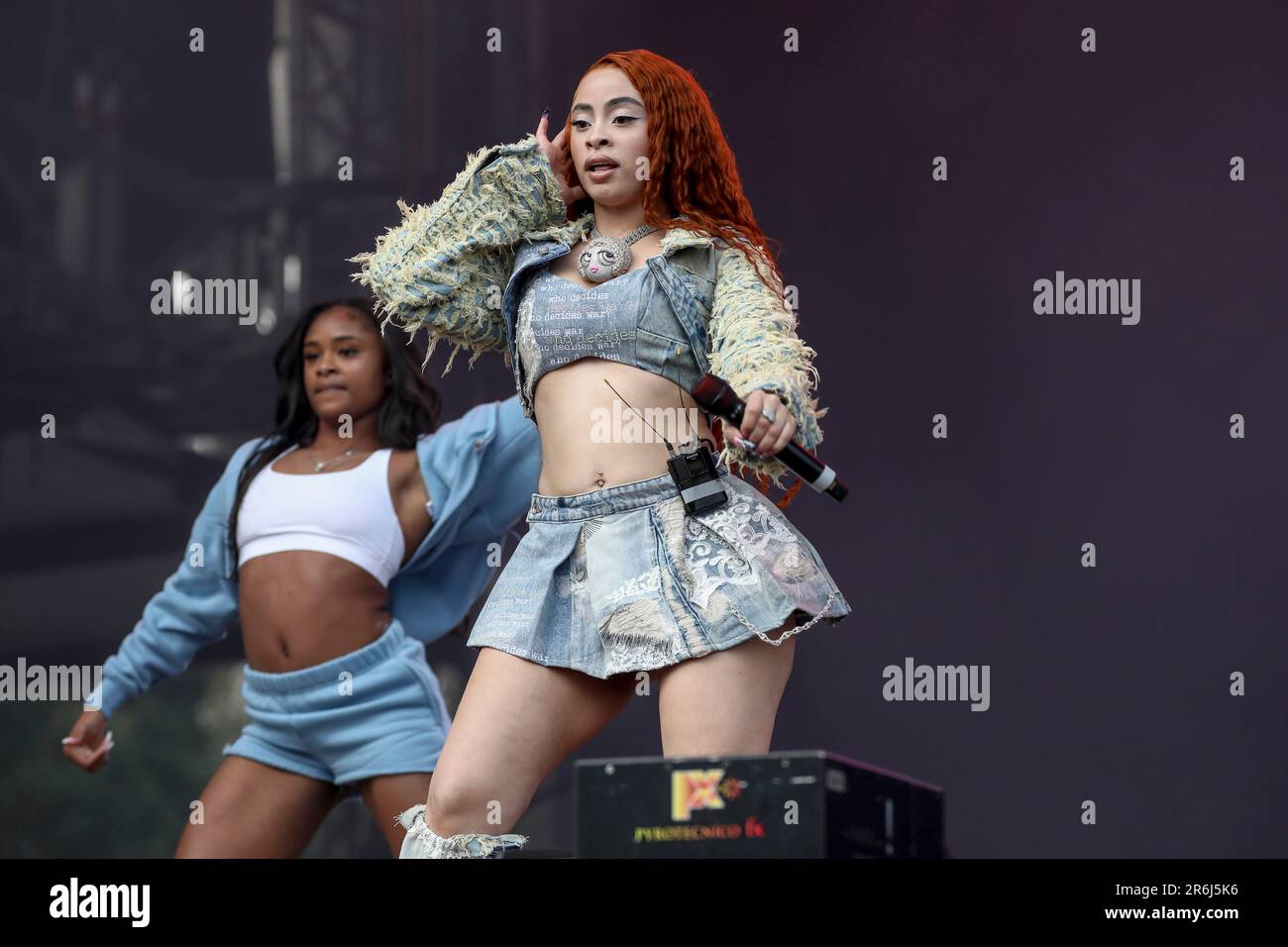Ice Spice performs during day one of the Governors Ball Music Festival