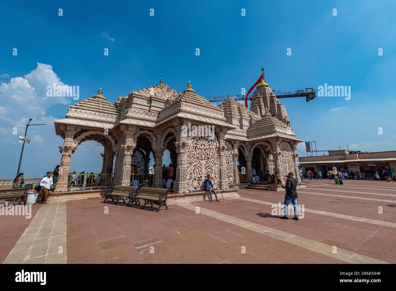 Kalika Shakti Peeth Pavagadh Temple, Champaner-Pavagadh Archaeological Park, UNESCO World Heritage Site, Gujarat, India, Asia Foto de stock