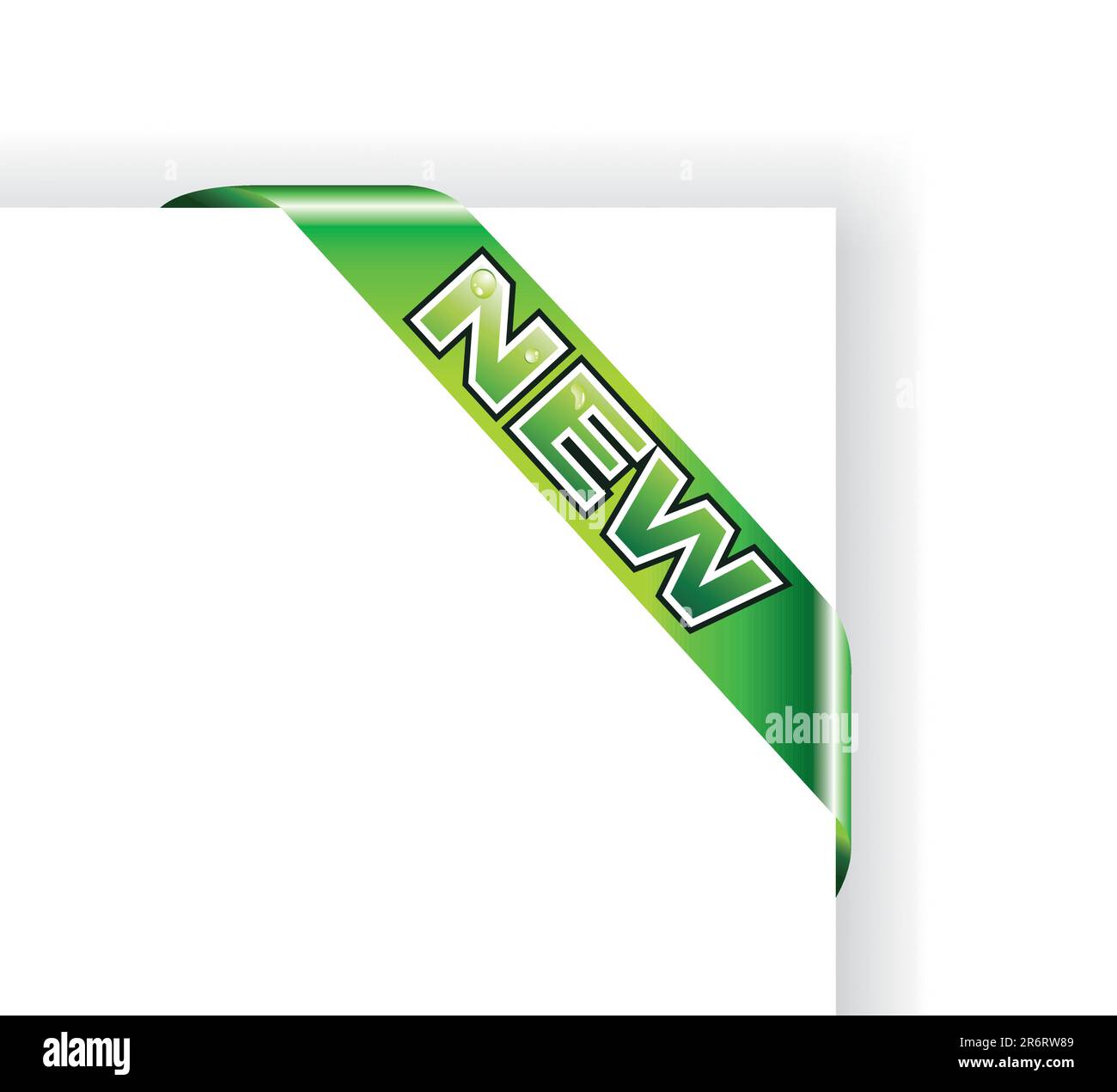 Etiqueta de anuncio con el texto colorido 'Nuevo' Ilustración del Vector