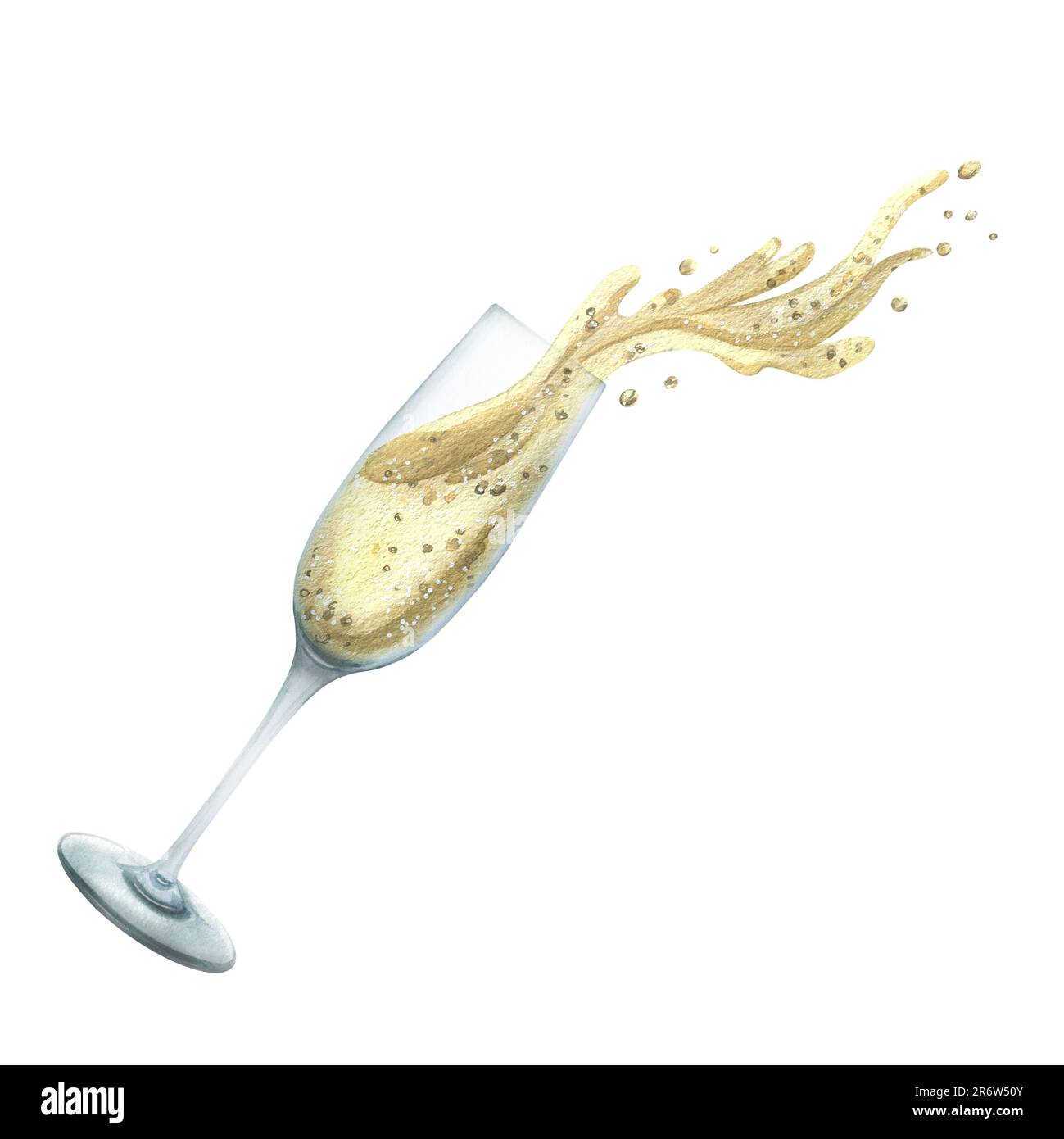 Copa de champagne de cristal con cinta de proa icono aislado Imagen Vector  de stock - Alamy