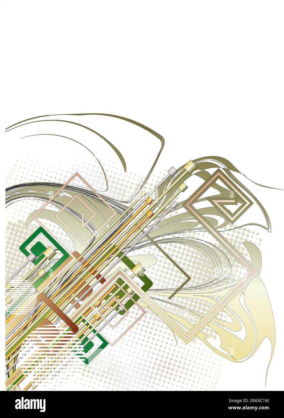 Ilustración de fondo de tecnología abstracta Ilustración del Vector