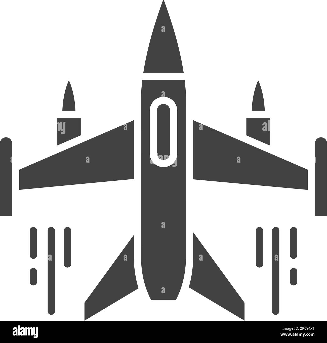 Icono de avión de combate imagen vectorial. Ilustración del Vector