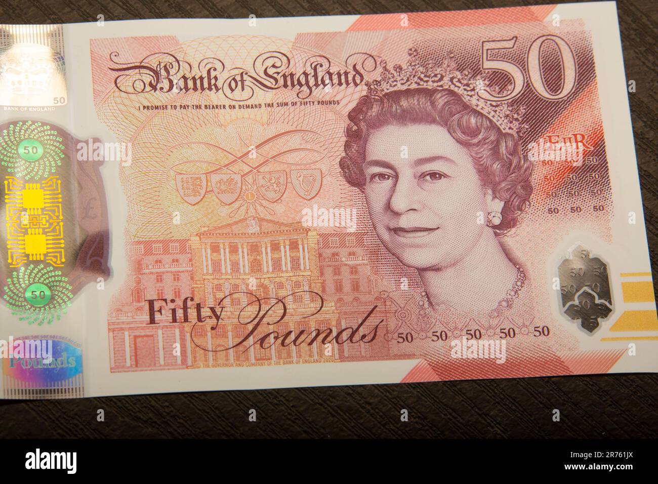 Billetes de banco de la libra esterlina británica. Dinero £50 libras en efectivo billetes del Reino Unido, Sterling,50 Foto de stock