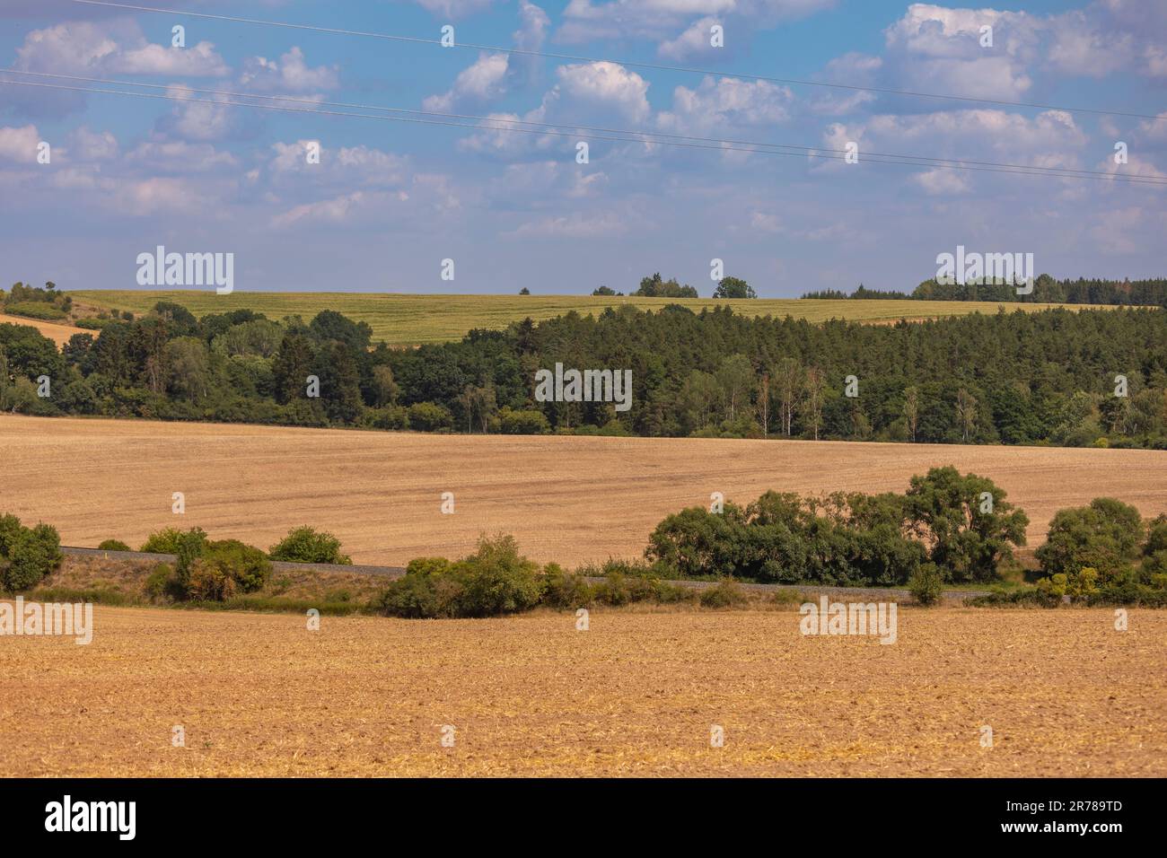 REPÚBLICA CHECA, EUROPA - Bohemia paisaje rural, al norte de Pilsen. Foto de stock