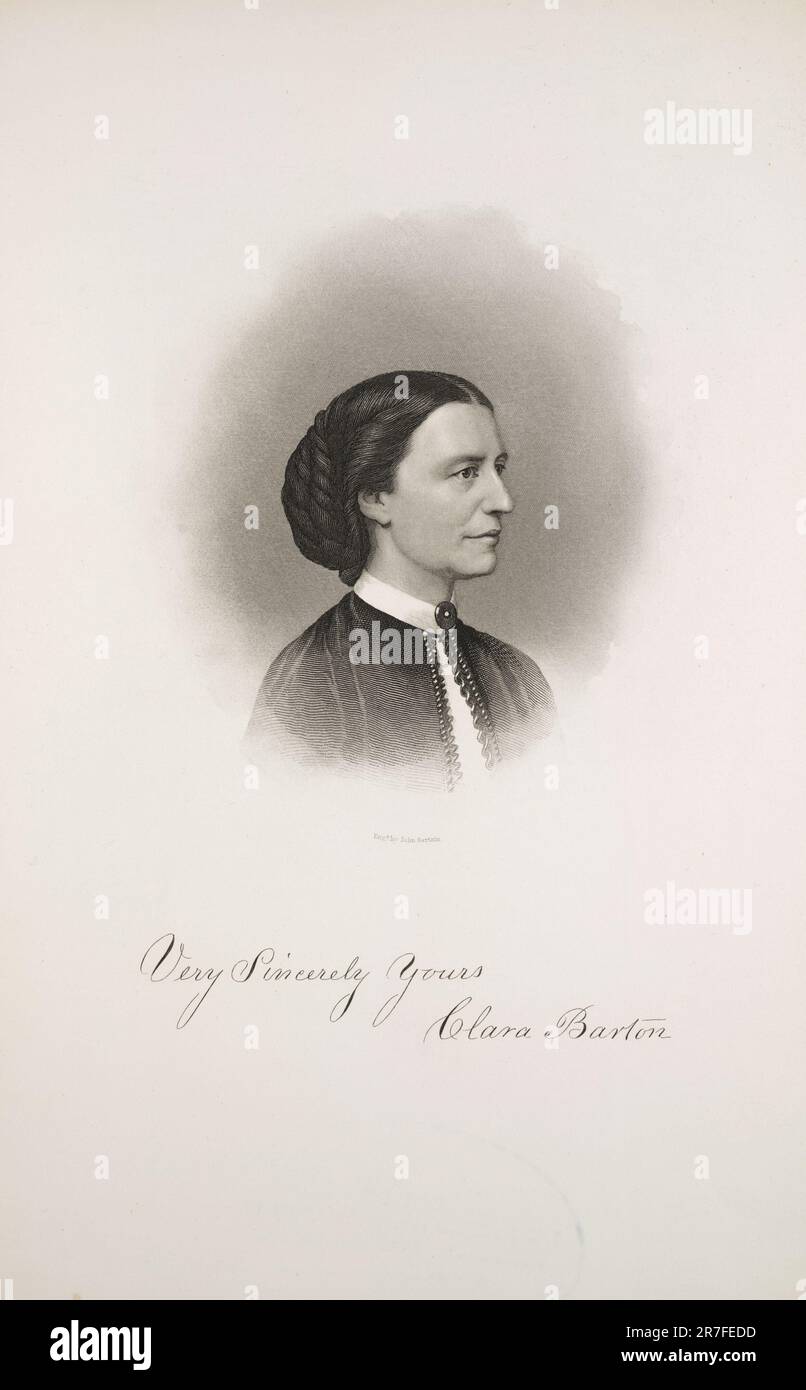 Clara Barton 1882 Foto de stock