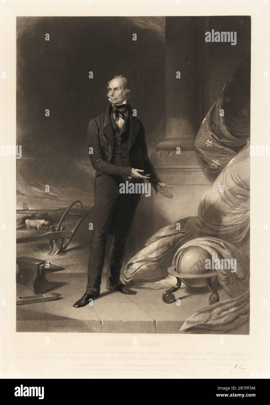 Henry Clay 1843 Foto de stock