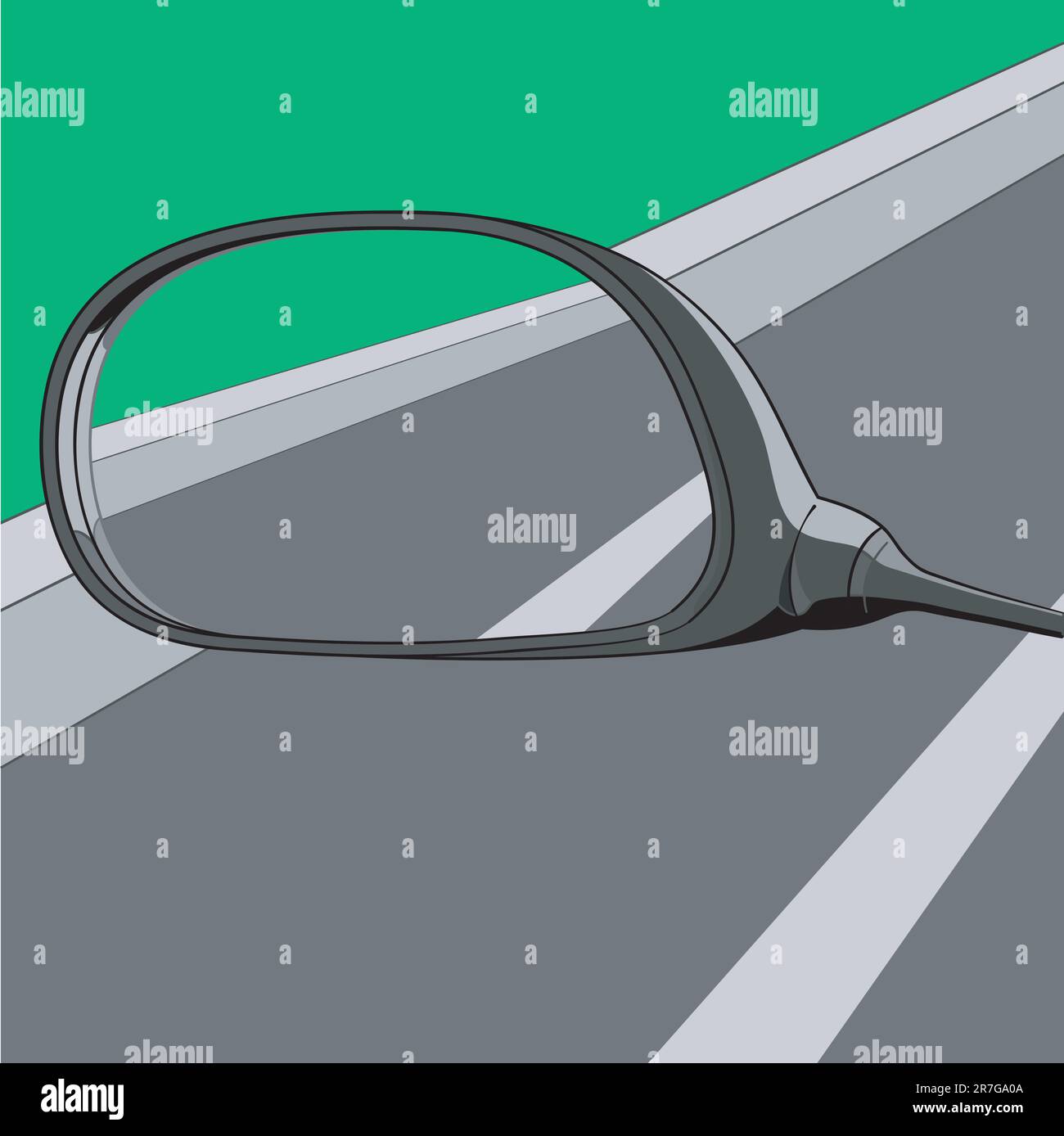 Espejo de coche Ilustración del Vector