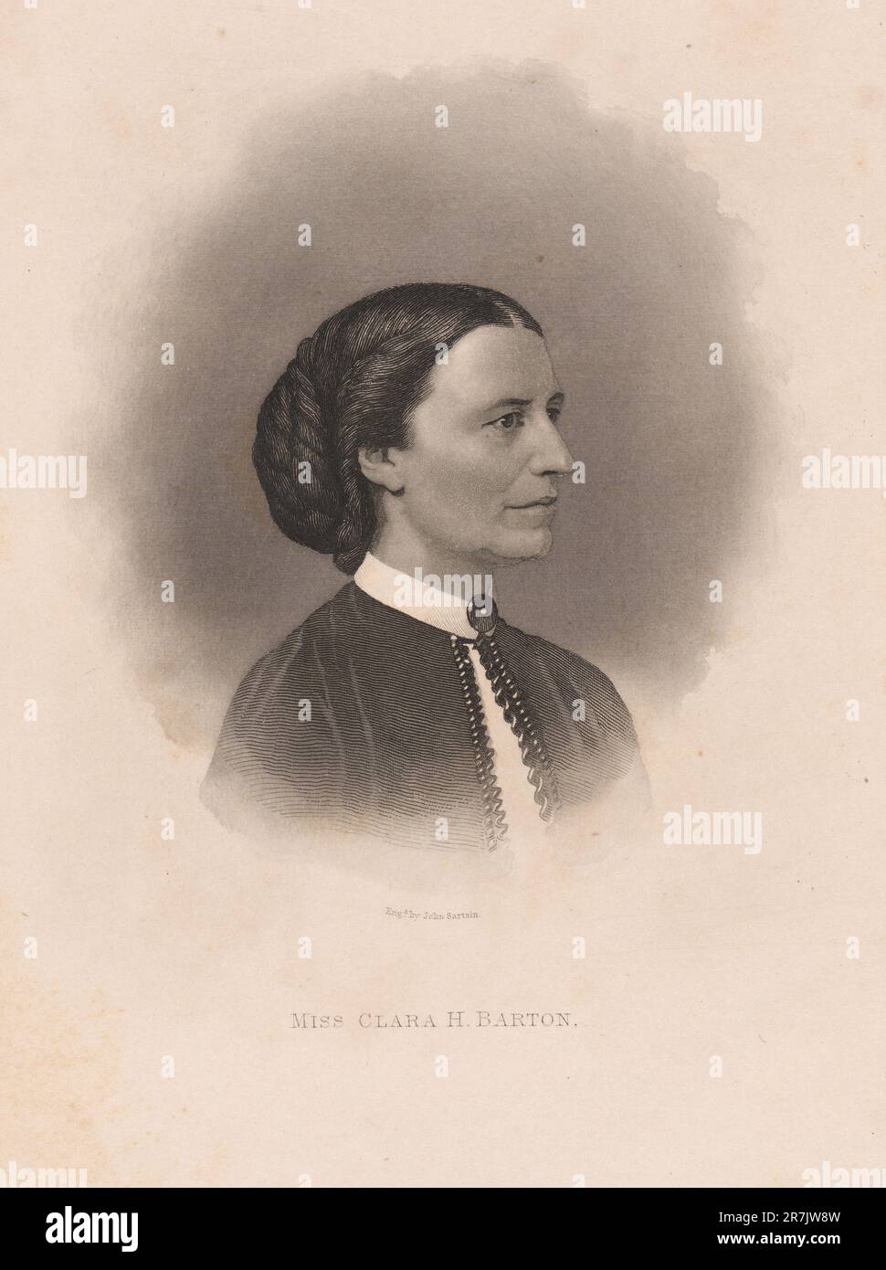 Clara Barton c. 1867 Foto de stock