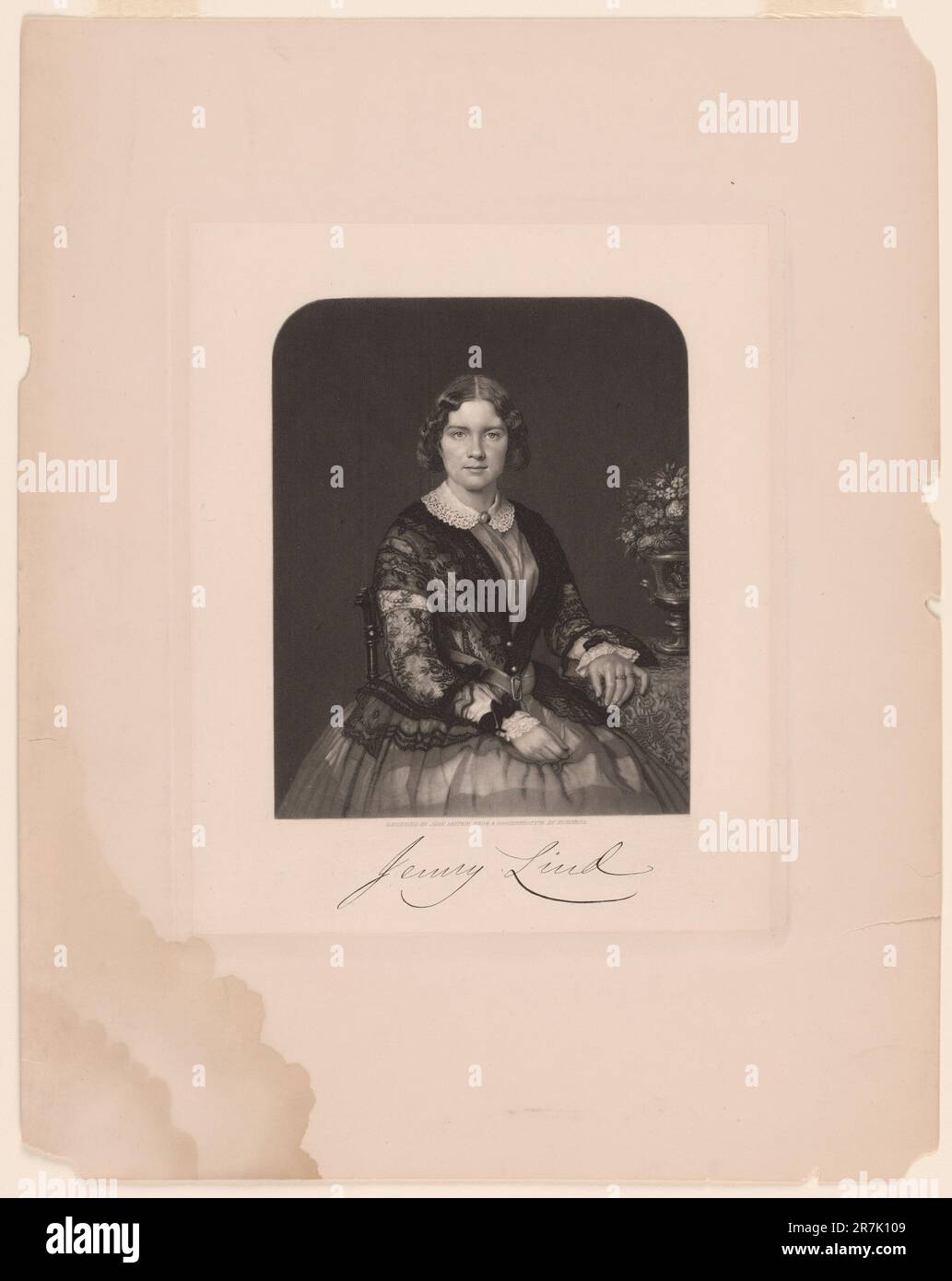 Jenny Lind c. 1857 Foto de stock