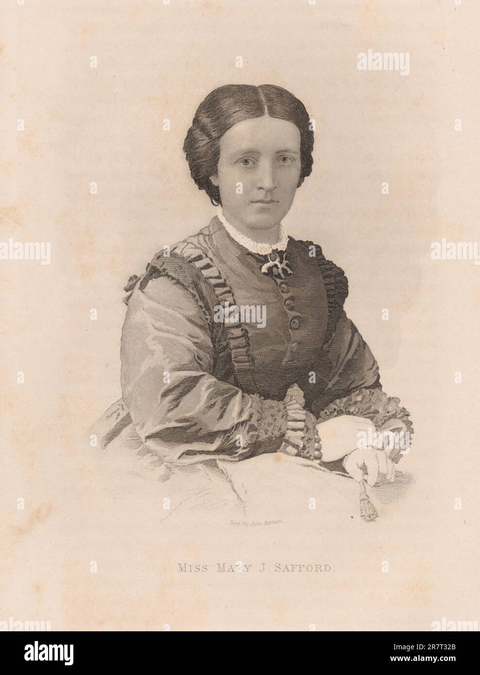 Mary Jane Safford c. 1867 Foto de stock