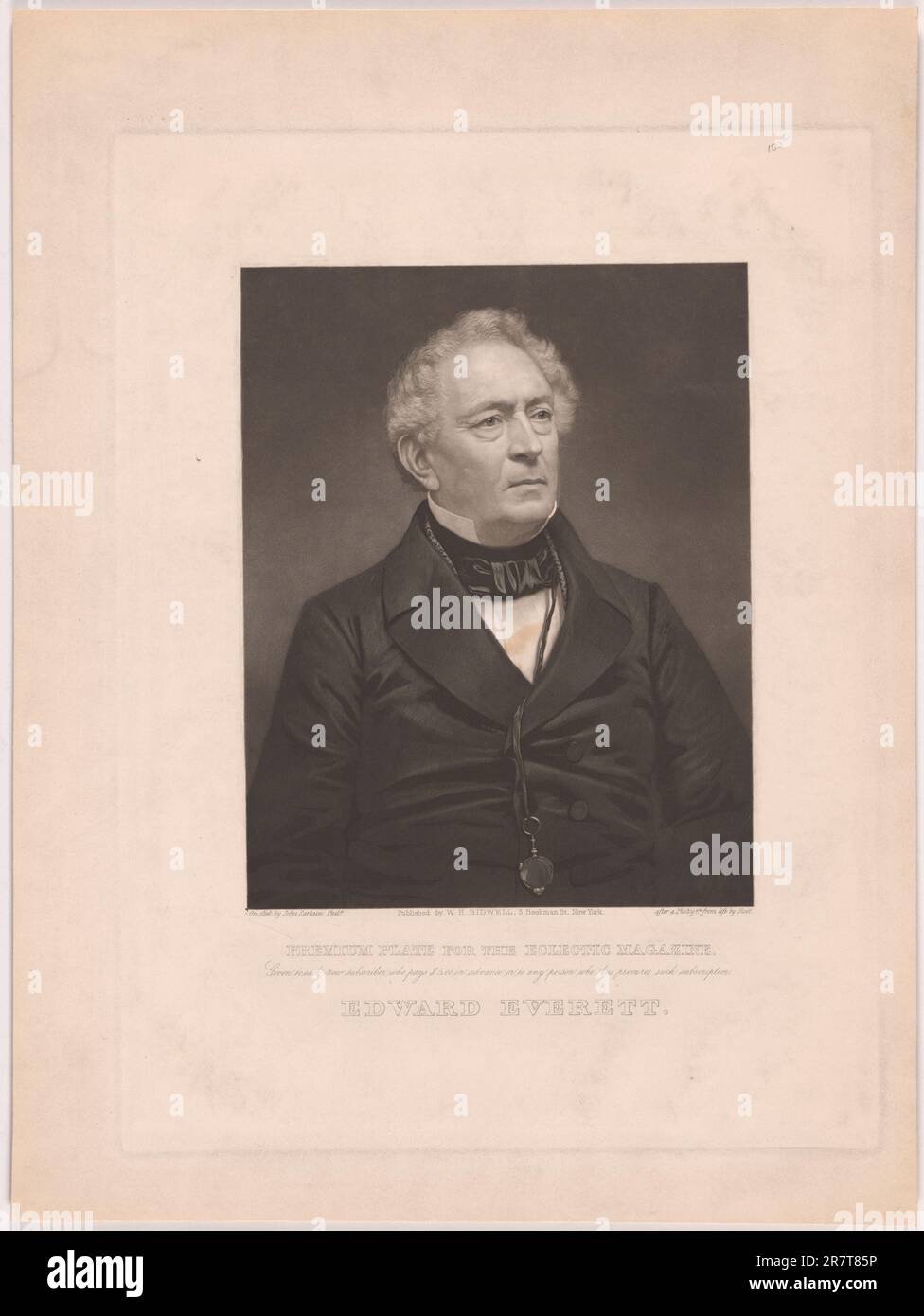 Edward Everett 1861 Foto de stock