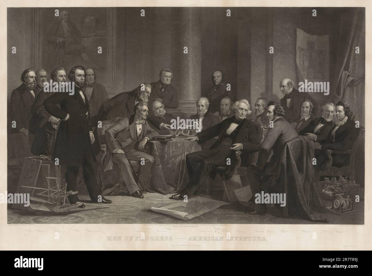 Hombres de Progreso 1863 Foto de stock