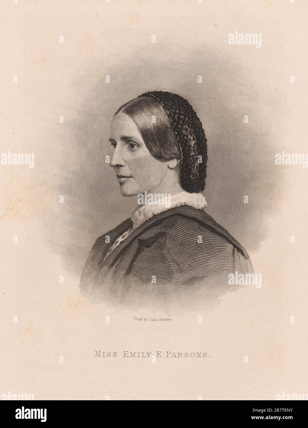 Emily Elizabeth Parsons c. 1867 Foto de stock