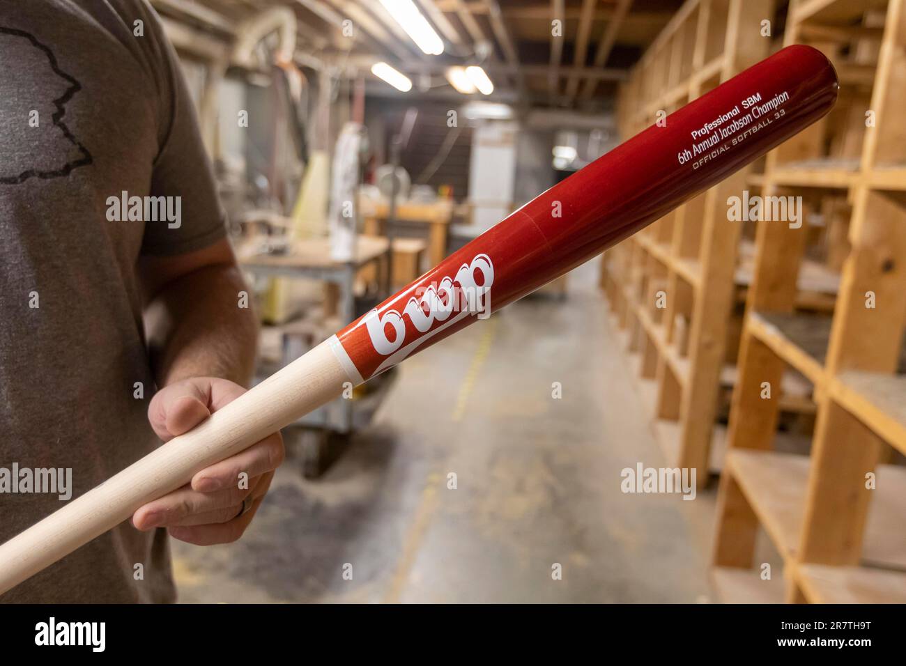 Brookville, Pennsylvania, Bates de béisbol se fabrican en BWP Bats. La