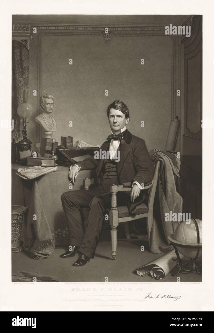 Francis Preston Blair, Jr. 1862 Foto de stock