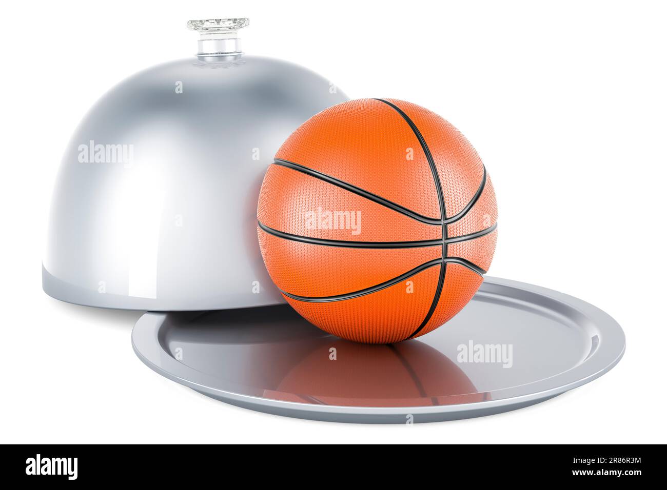 Pelota de baloncesto dentro de la caja de regalo, representación 3D  Fotografía de stock - Alamy