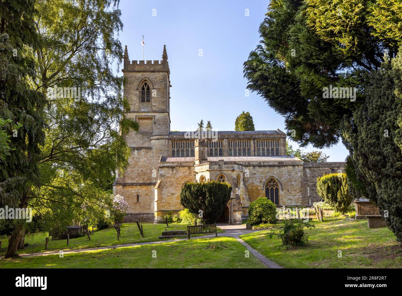 Iglesia parroquial de Santa María la Virgen, Chipping Norton, Cotswolds, Oxfordshire, Inglaterra Foto de stock