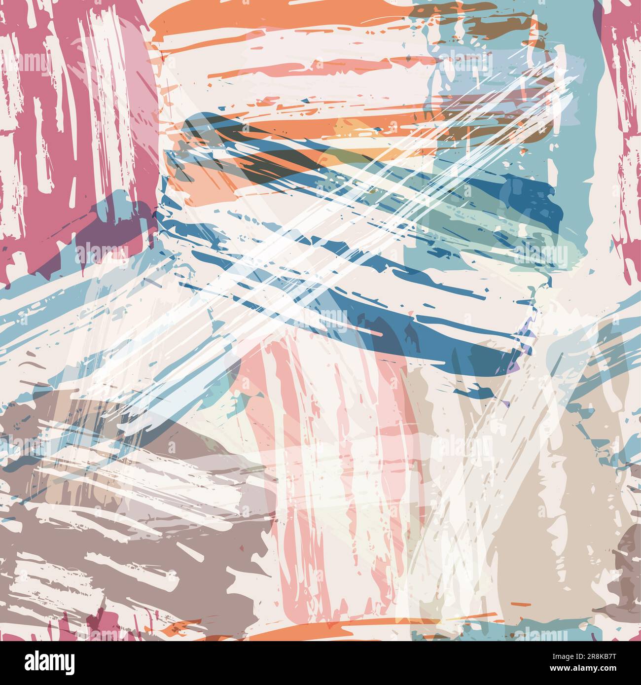 Fondo abstracto sin fisuras con manchas de pintura de color. Plantilla