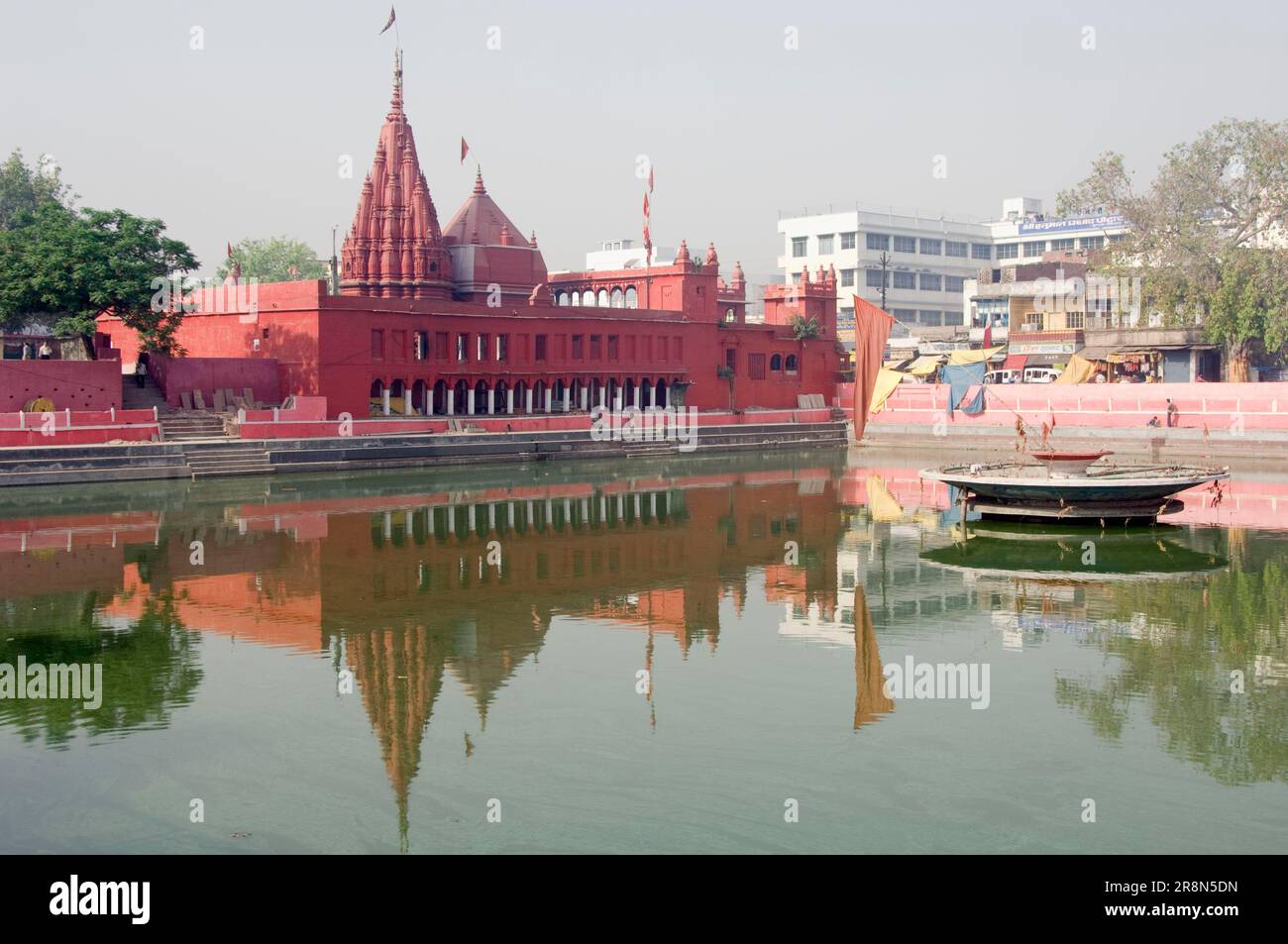 Templo Durga, Varanasi, Benares, Uttar Pradesh, India Foto de stock