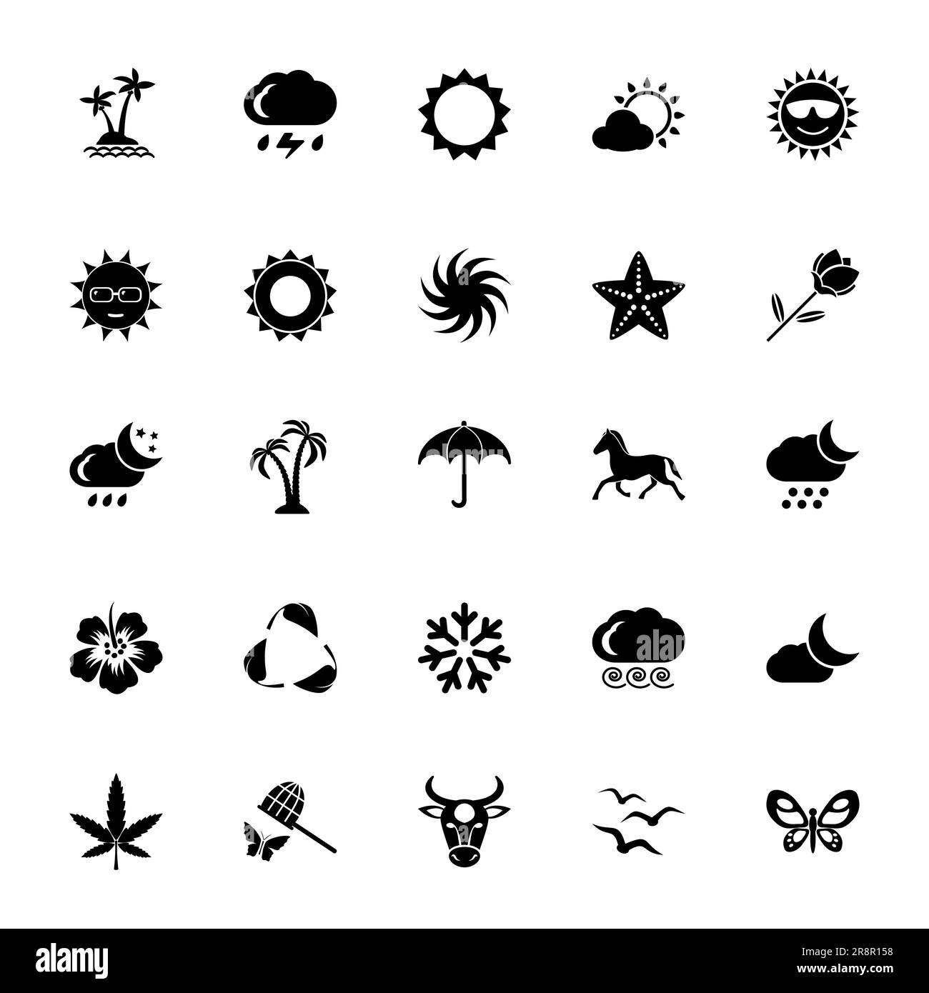 Icono de signo de entorno. Colección de clima, flora y fauna Imagen