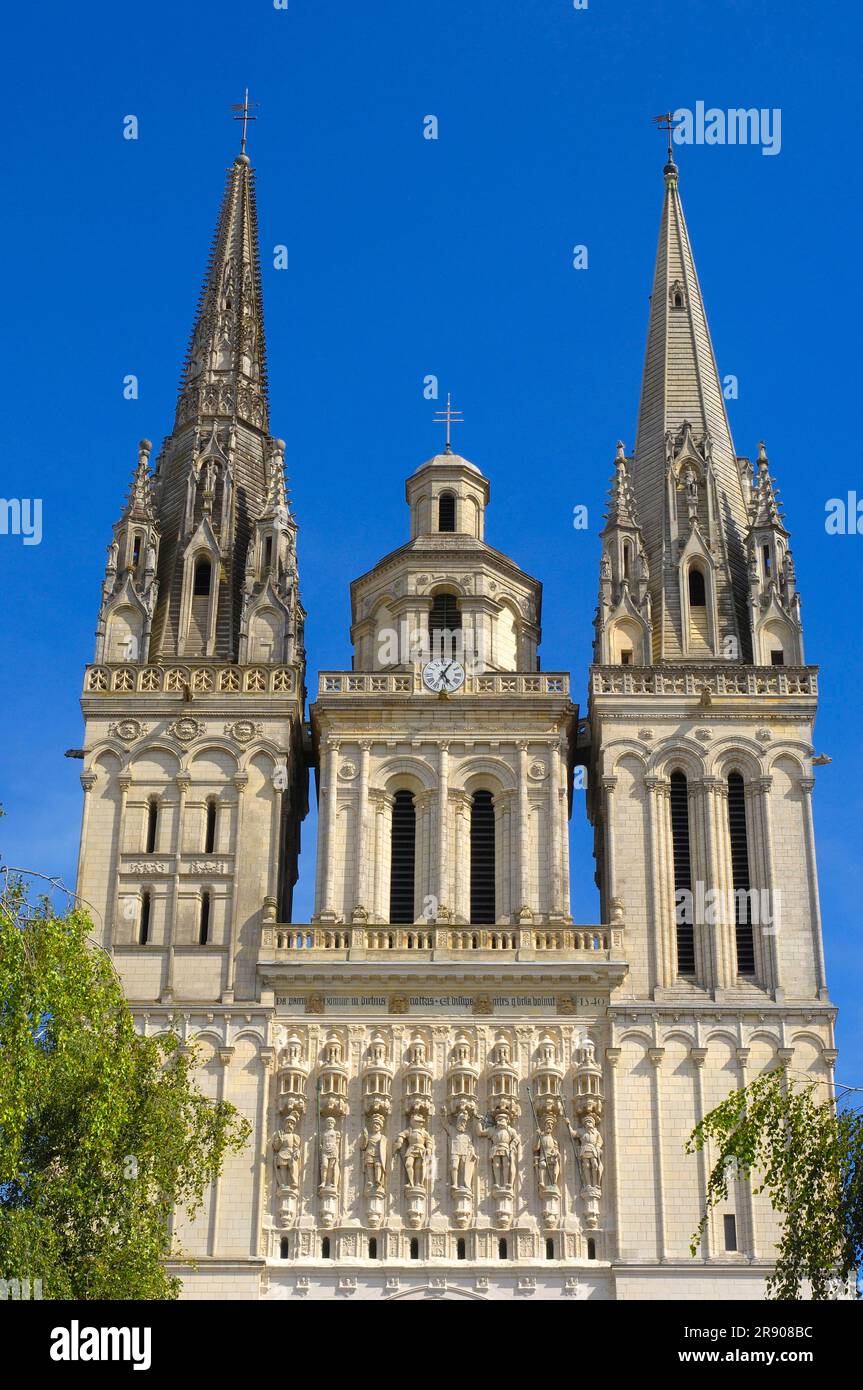 Catedral de Angers, Angers, Maine y Loira, País del Loira, Francia