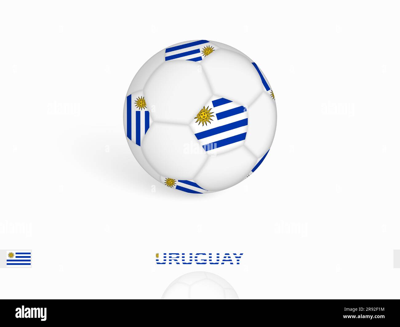 Antecedentes De La Selección Uruguay Con Vista Superior De Pelota Y Bandera  Stock de ilustración - Ilustración de escuela, ventilador: 259969773