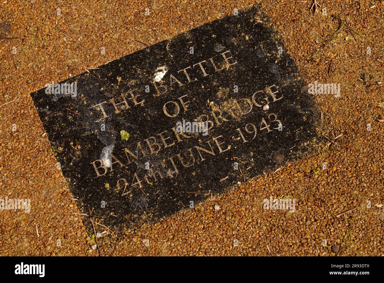 A sign detailing the Battle of Bamber Bridge is seen outside the Ye