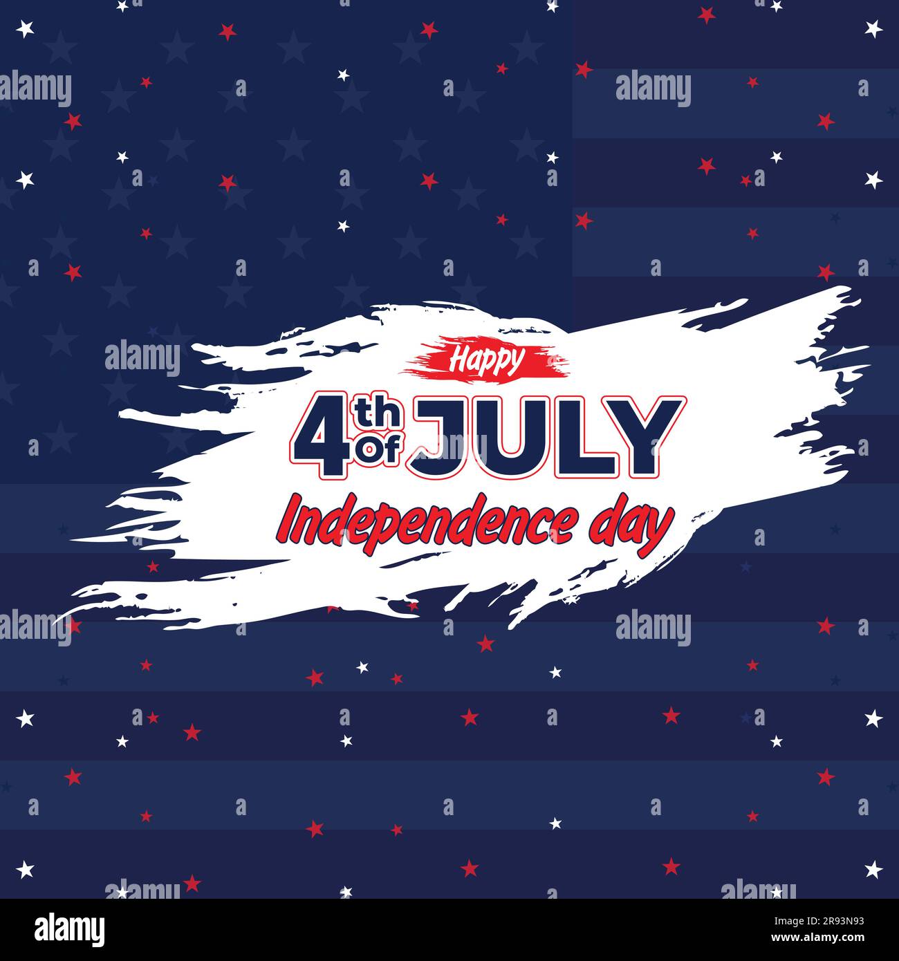 Feliz 4º de julio. 4 de julio Día de la Independencia de Estados Unidos. Día de la Independencia venta web banner. Plantilla de promoción de redes sociales del Día de la Independencia de EE.UU Ilustración del Vector