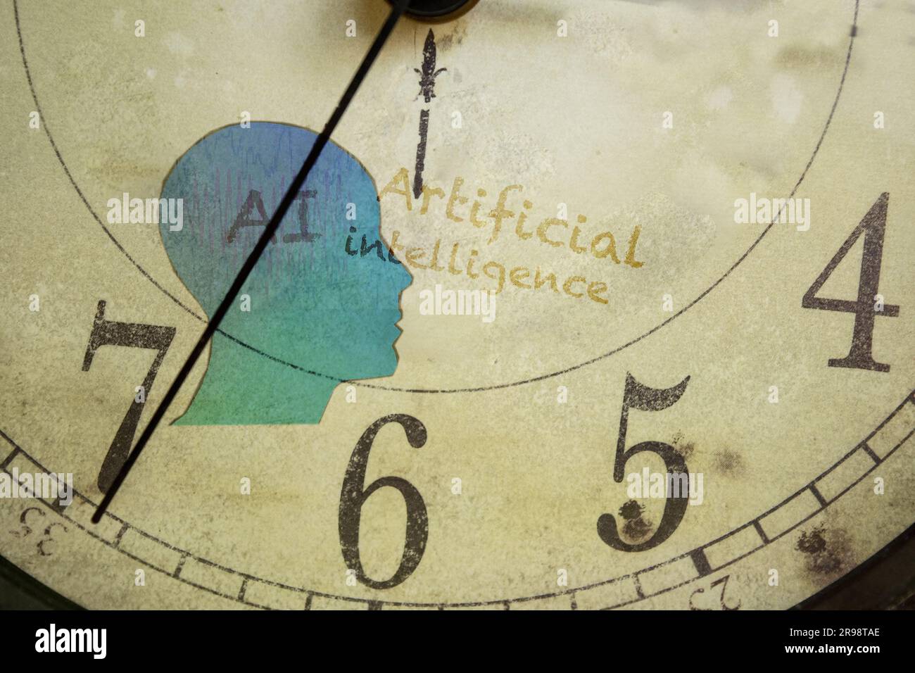 Reloj dibujado por un paciente con enfermedad de Alzheimer Fotografía de  stock - Alamy