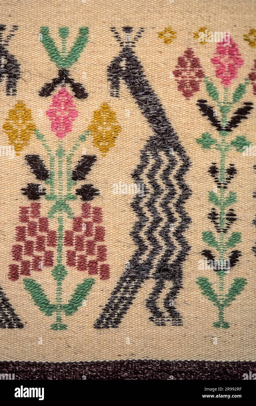 Italia Cerdeña Silì ( Oristano ) - artesanía de alfombras Foto de stock