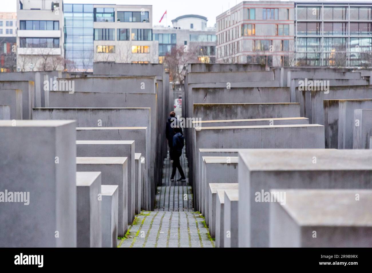 Berlín, ALEMANIA 15 DIC 2021 El Memorial del Holocausto es un