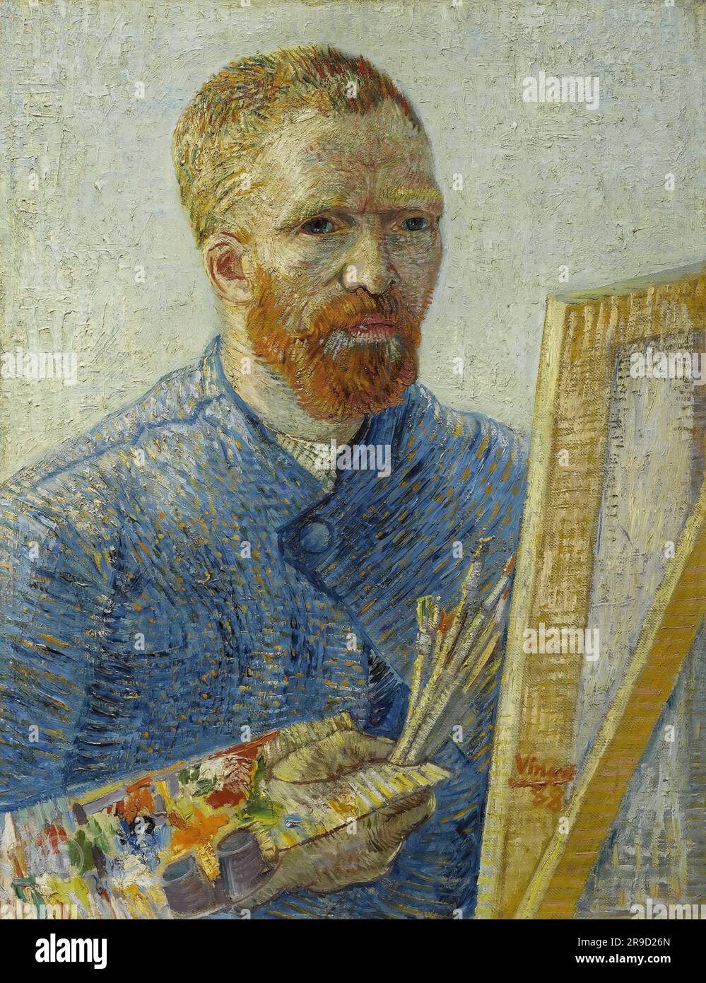 Van Gogh, Autorretrato delante del caballete Fotografía de stock - Alamy