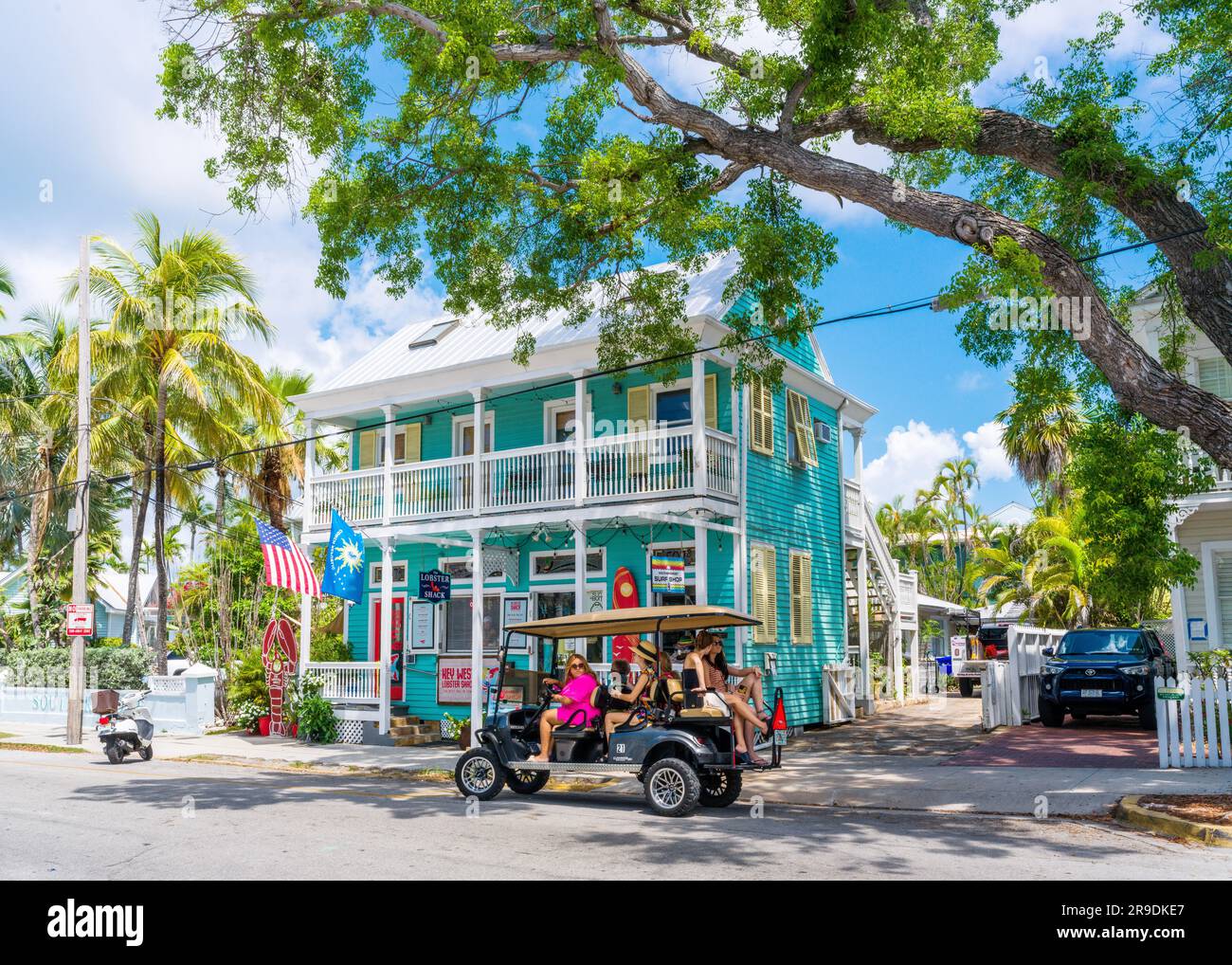 Cabaña de langosta, arquitectura tropical Key West, Florida, Estados Unidos Foto de stock