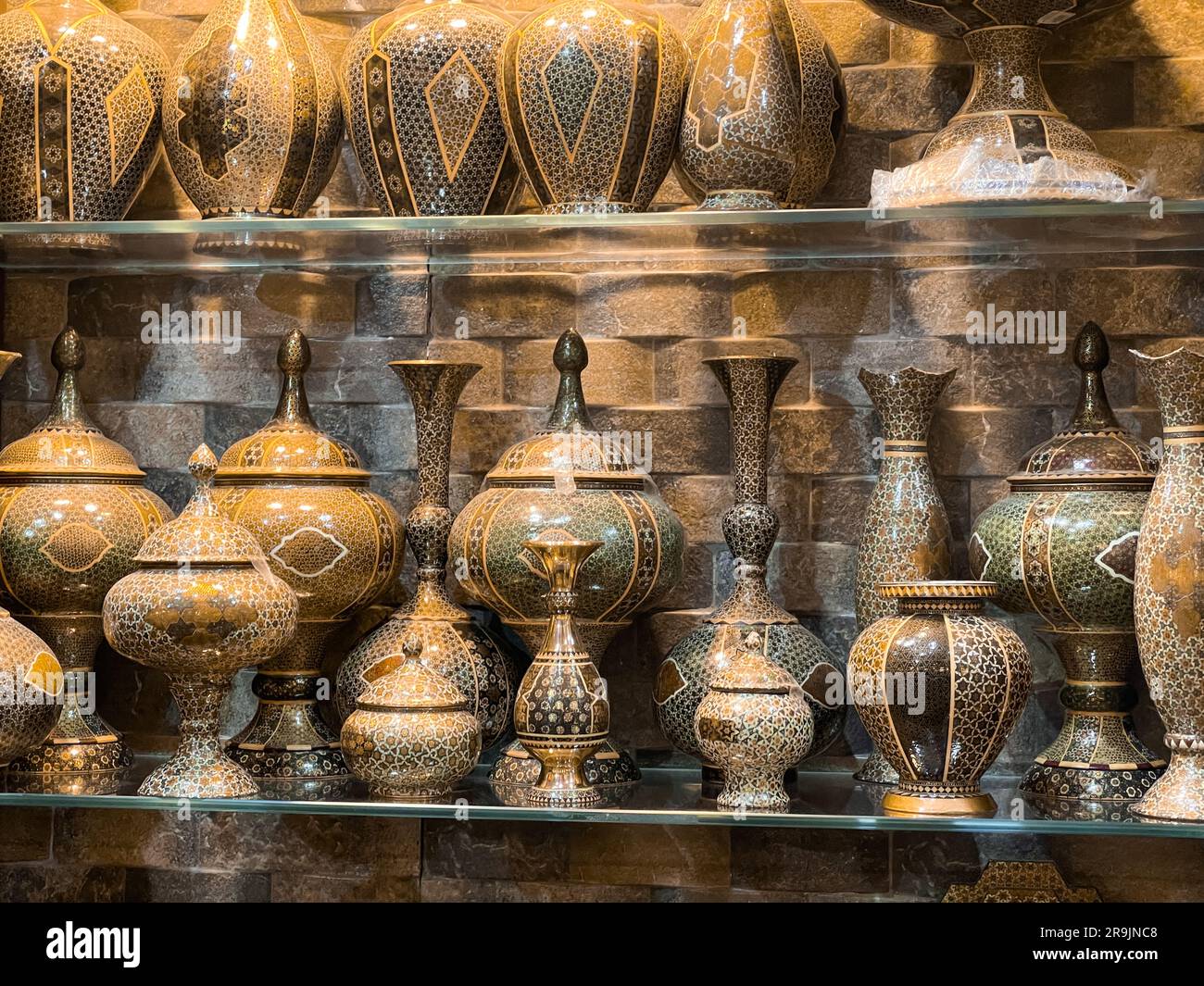 Persa hecho a mano Home Decor - Persa textura y patrón - ornamento abstracto, Oriente Medio Foto de stock