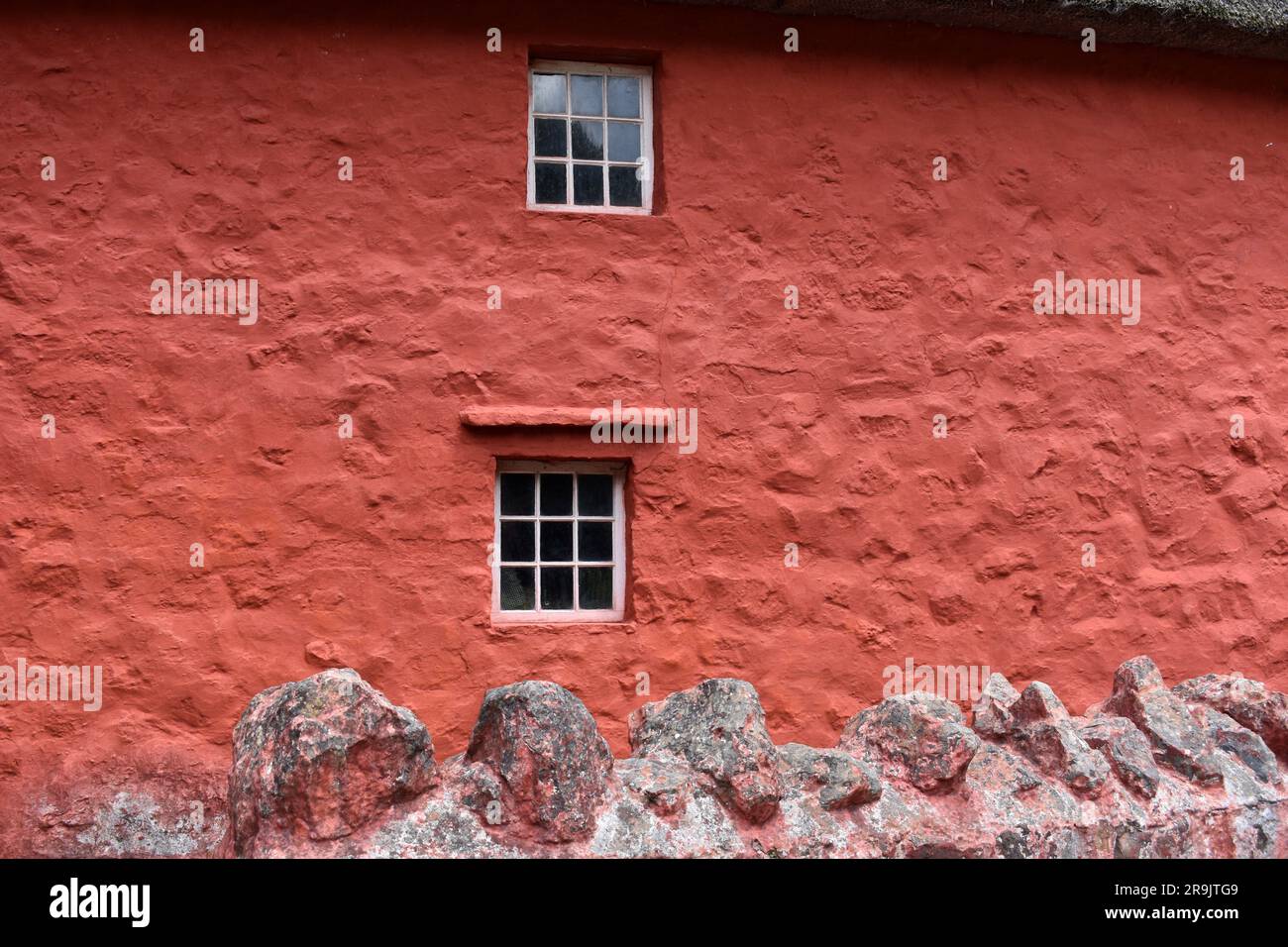 Kennixton Farmhouse, St Fagans, Cardiff, Gales Foto de stock