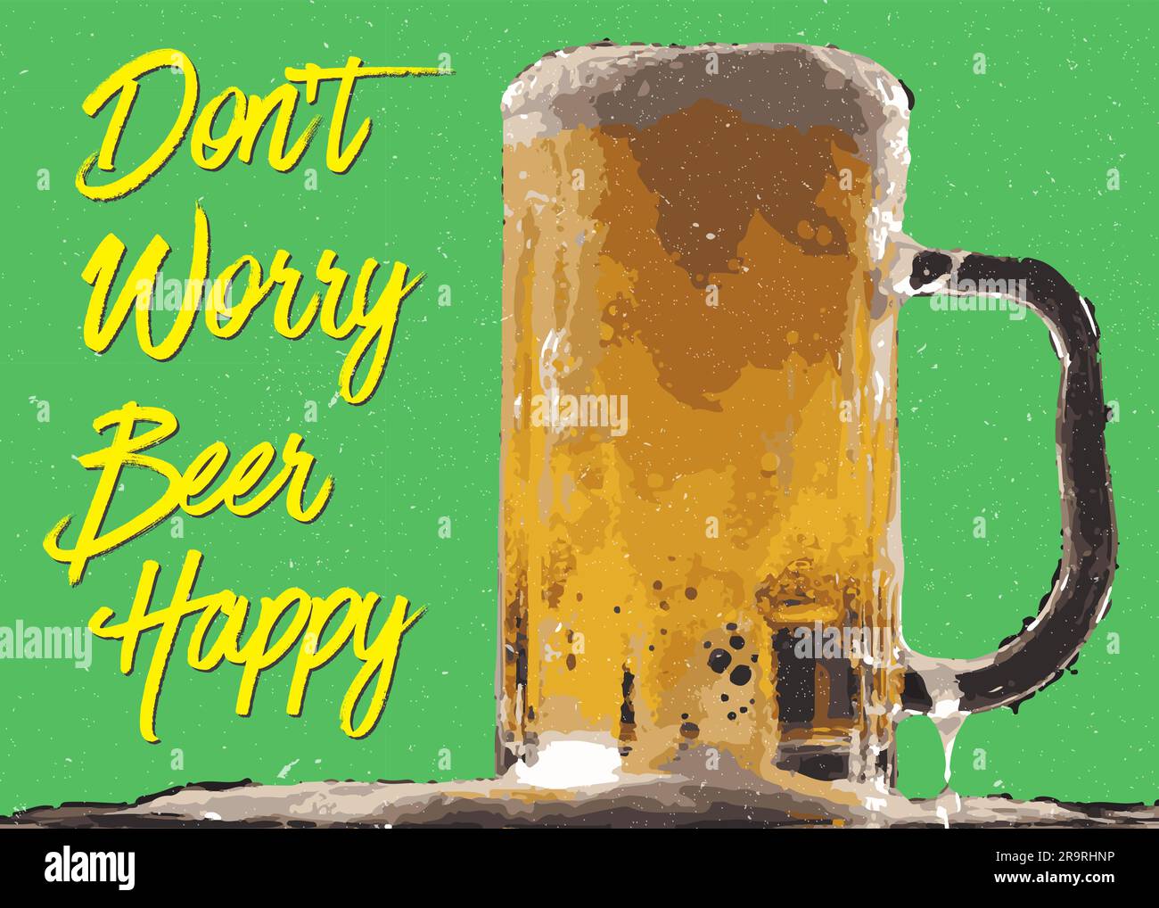 Día Internacional de la cerveza, citas de cerveza, cerveza de amor, diseño de decoración de cerveza, decoración Oktoberfest, cartel de luz de cervecería Ilustración del Vector