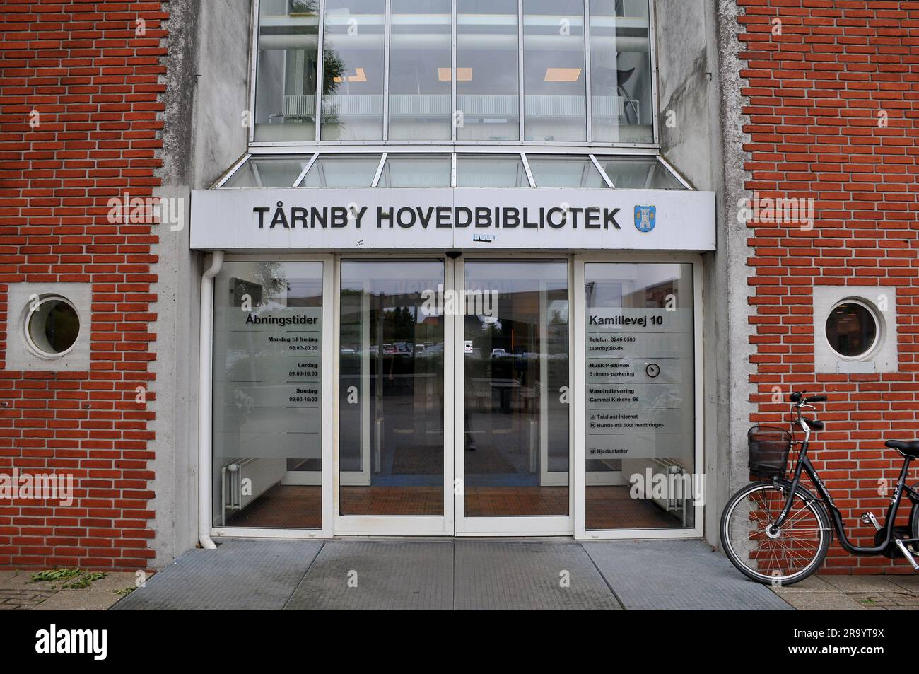 29 de junio de 2023/ Edificio de la biblioteca principal de Taarny en Kastrup Copenhague Dinamarca. (Foto.Francis Joseph Dean/Dean Pictures) Foto de stock