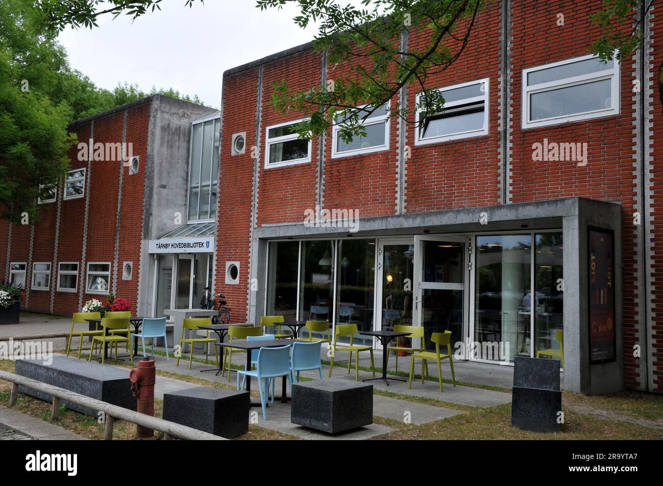 29 de junio de 2023/ Edificio de la biblioteca principal de Taarny en Kastrup Copenhague Dinamarca. (Foto.Francis Joseph Dean/Dean Pictures) Foto de stock