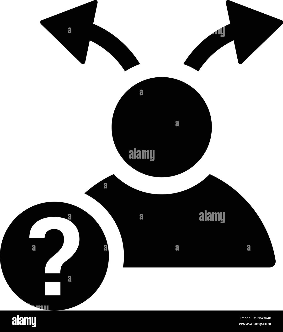 Icono de incertidumbre.. EPS vectorial totalmente editable para