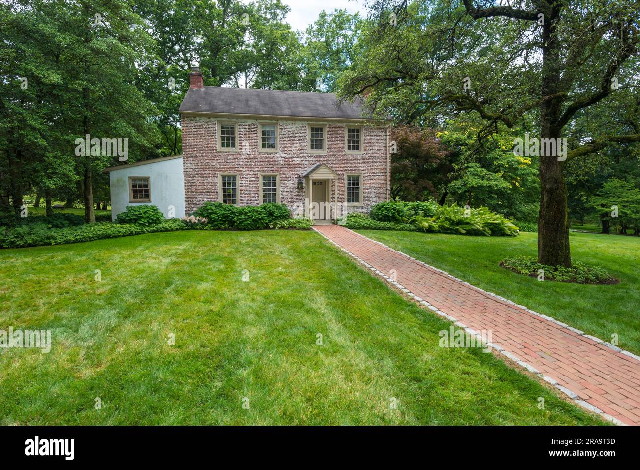 Old American Colonial House, Filadelfia, Pensilvania, Estados Unidos Foto de stock