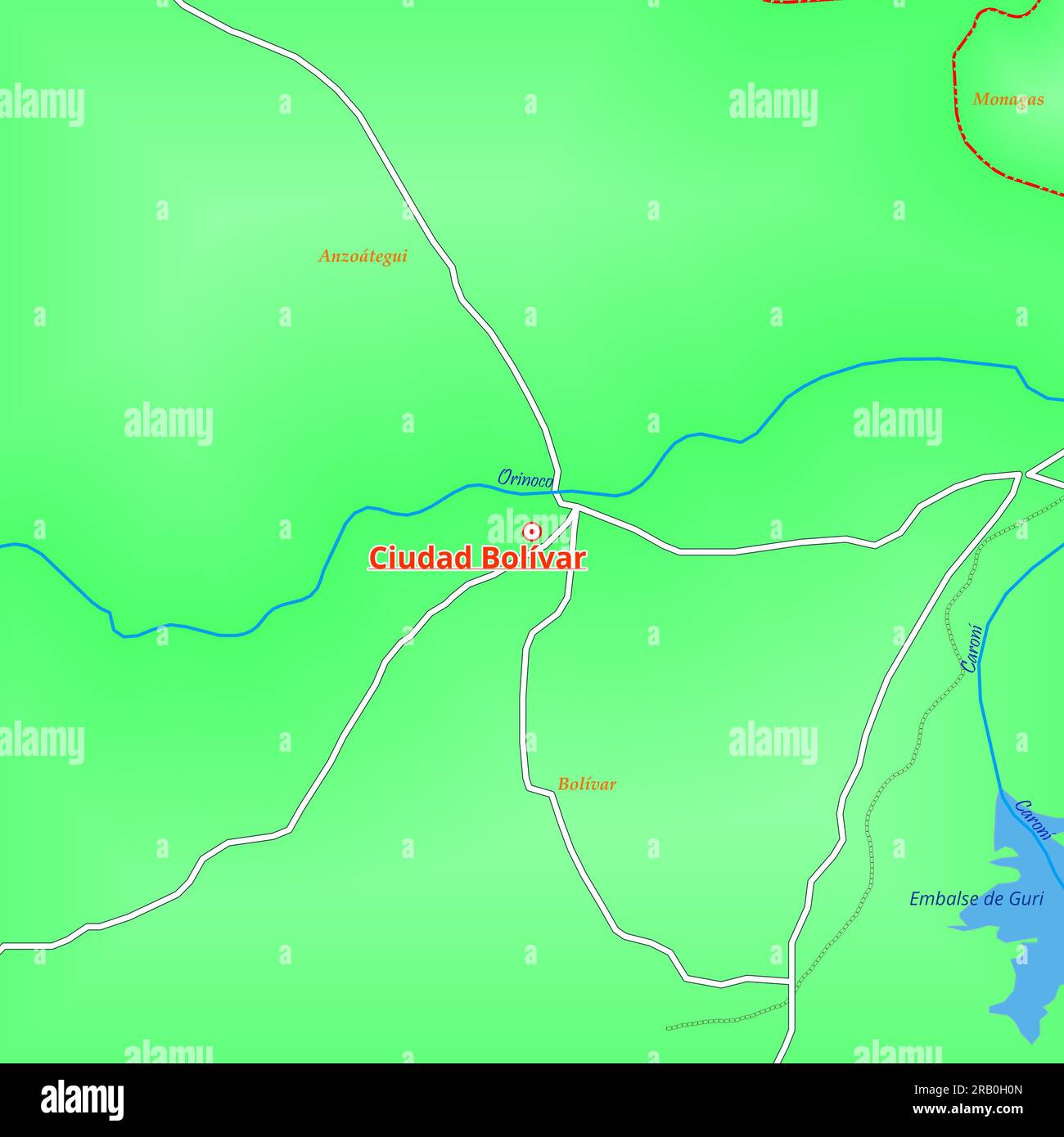 Venezuela mapa de carreteras fotografías e imágenes de alta resolución Alamy