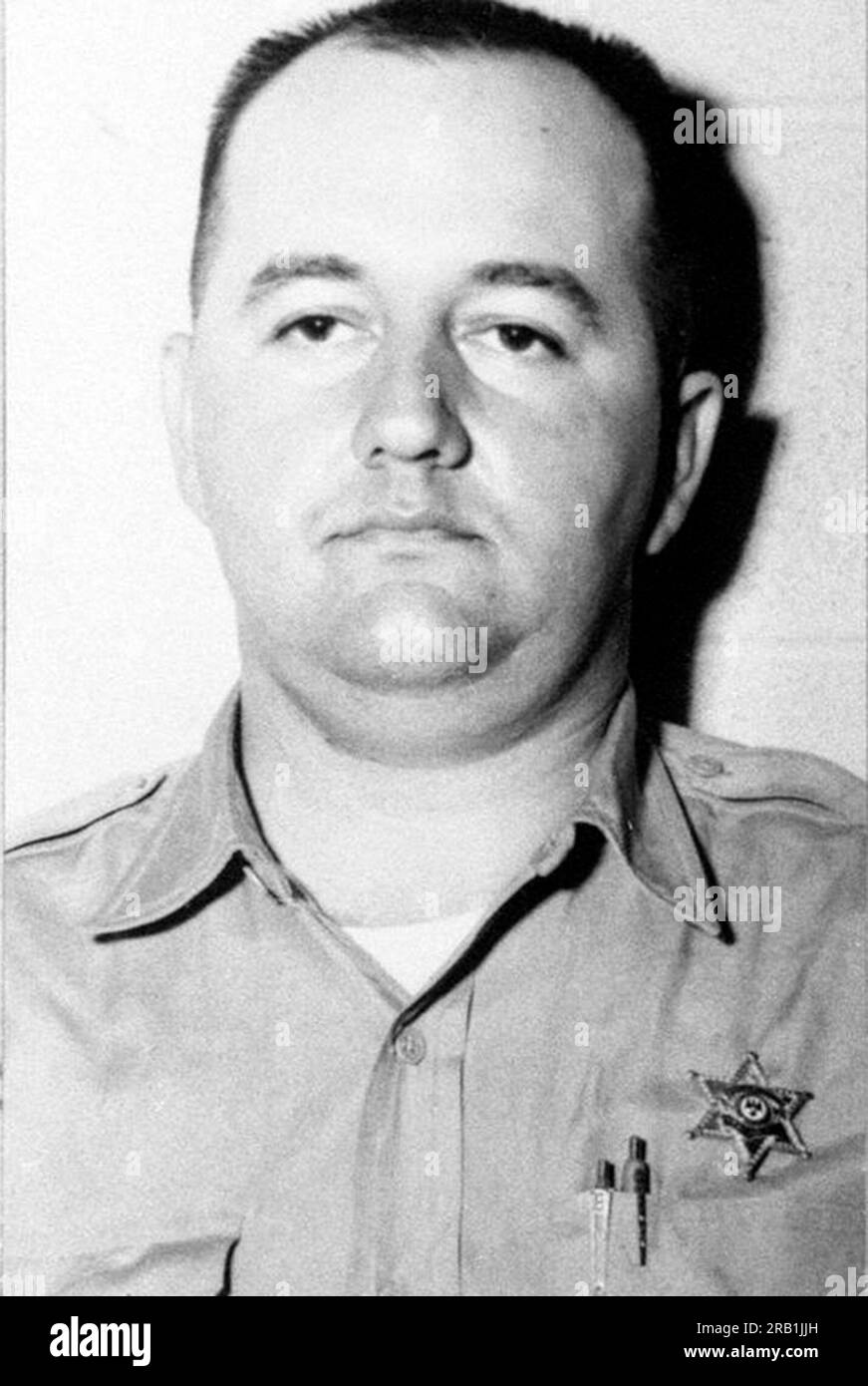 Cecil Ray Price (1938 – 2001) Oficial de policía estadounidense y supremacista blanco. Fue acusado de haber participado en los asesinatos de Chaney, Goodman y Schwerner en 1964. Foto de stock