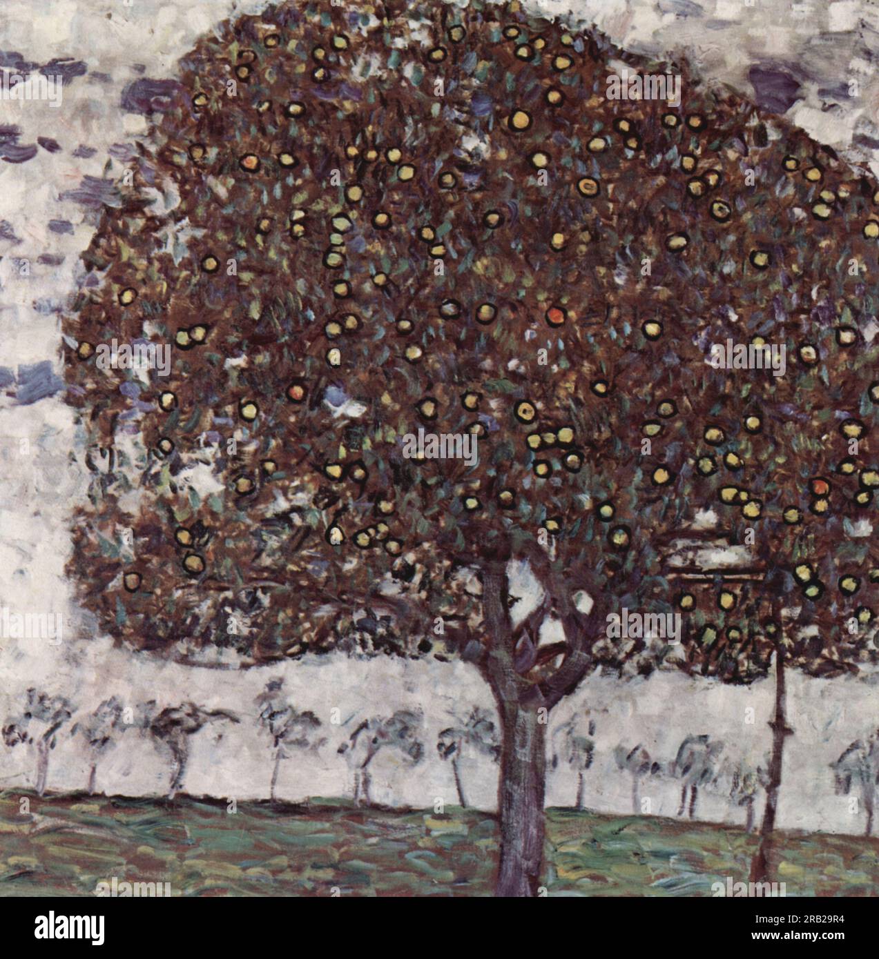 Apple Tree II 1916 por Gustav Klimt Foto de stock