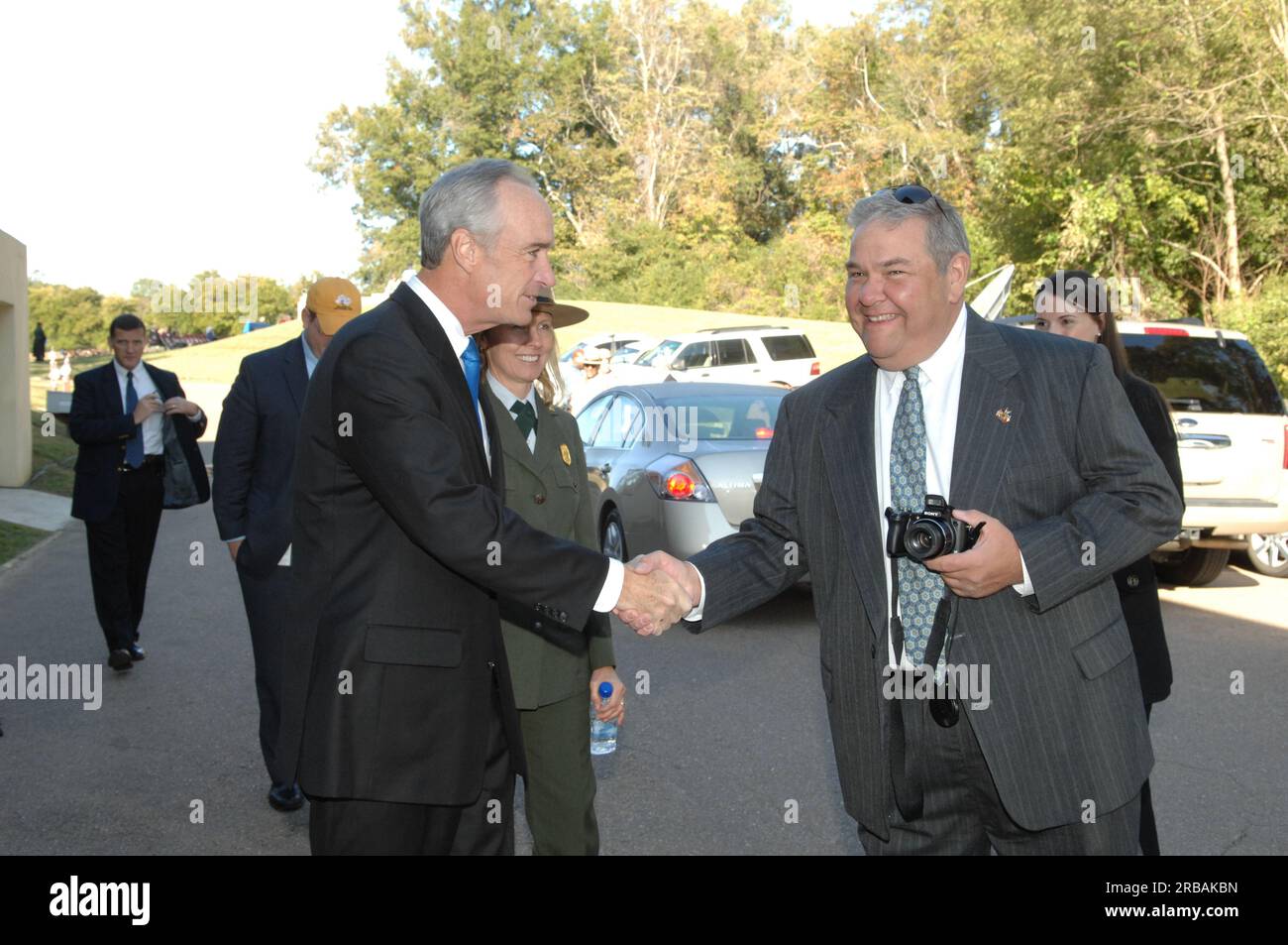 Visita del Secretario Dirk Kempthorne al Parque Militar Nacional de