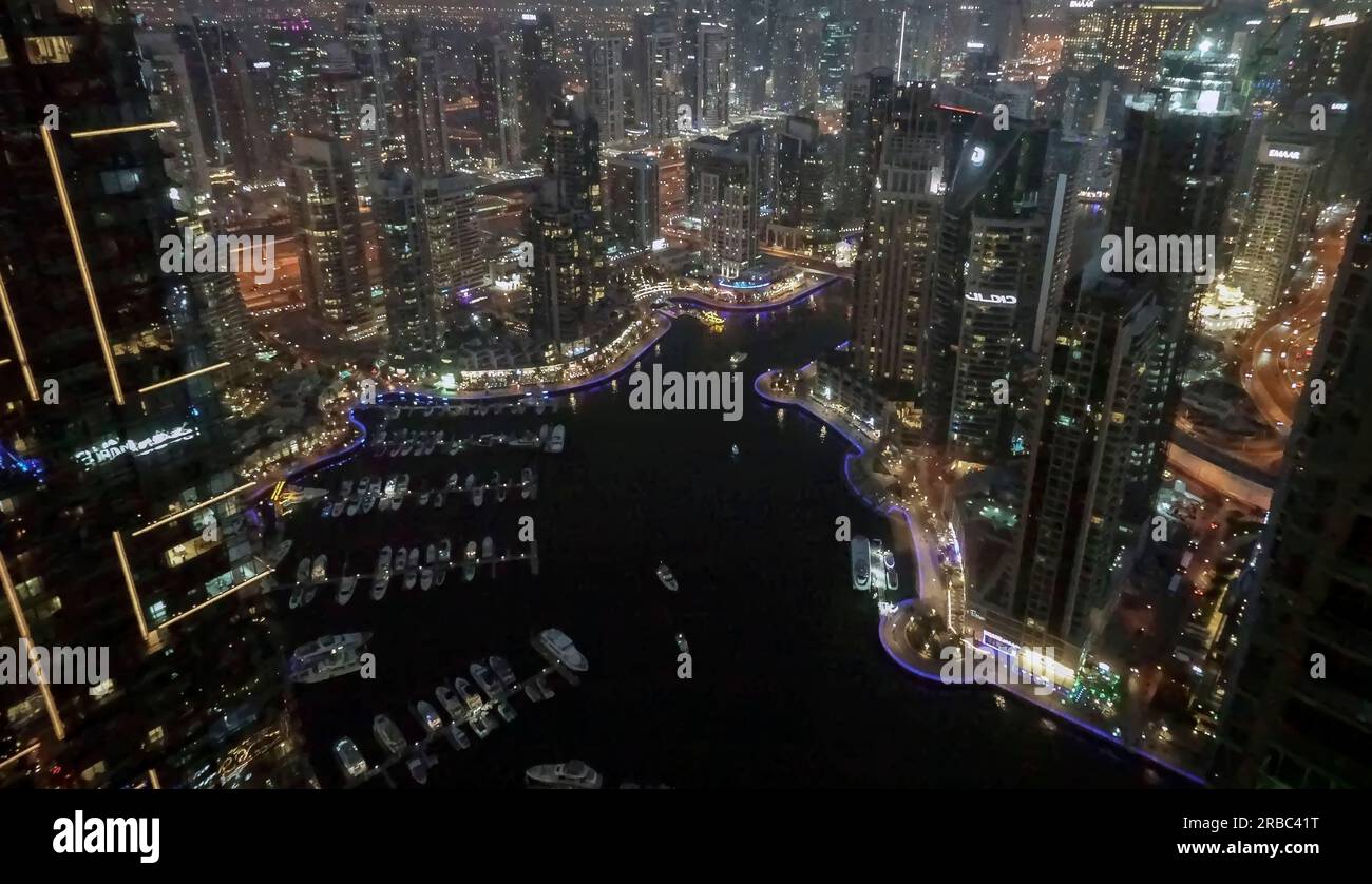 Dubai Marina, Dubai, EAU Foto de stock